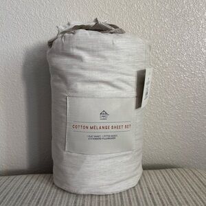 NWT 4pc Queen Mélange Dyed Sheet Set Gray - Hearth & Hand with Magnolia